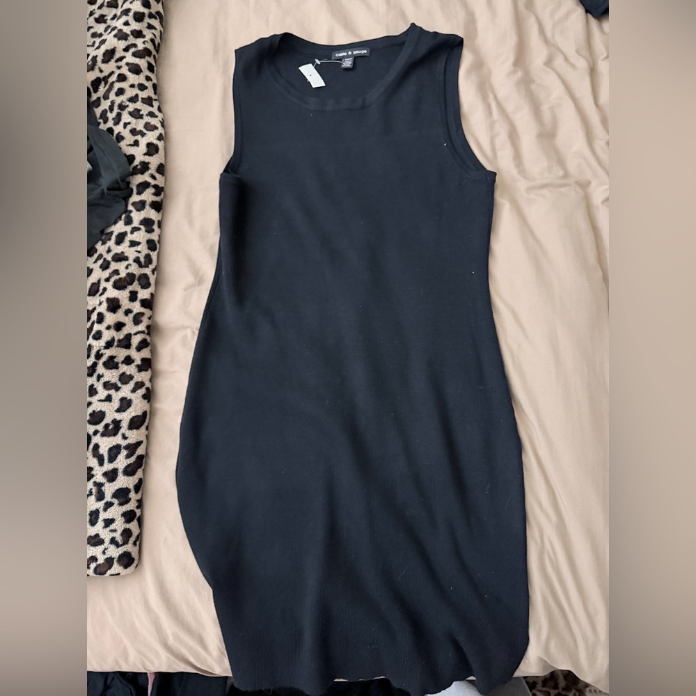 Cable & Gauge Classic Black Midi Dress